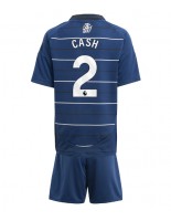 Aston Villa Matty Cash #2 Alternativní dres pro děti 2024-25 Krátký Rukáv (+ trenýrky)